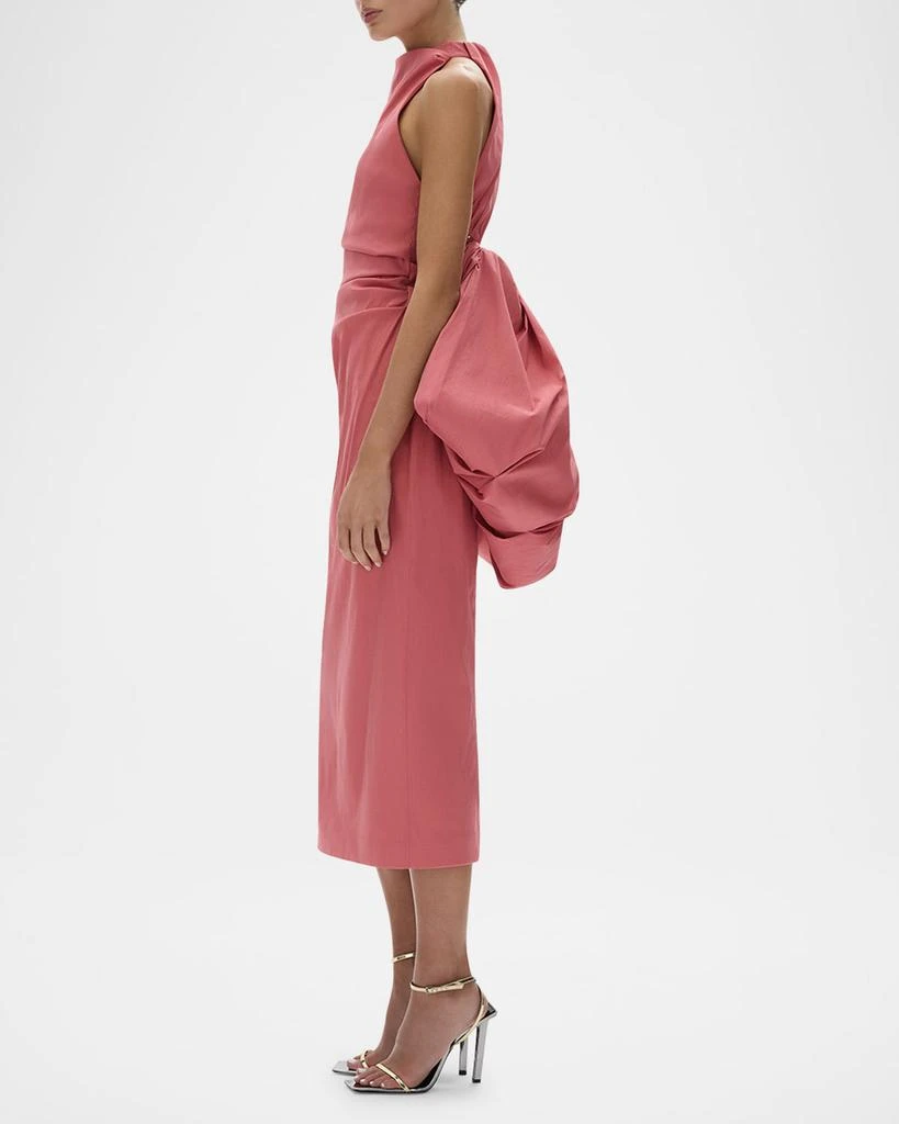 RACHEL GILBERT Lottie Bow Halter Midi Dress 5