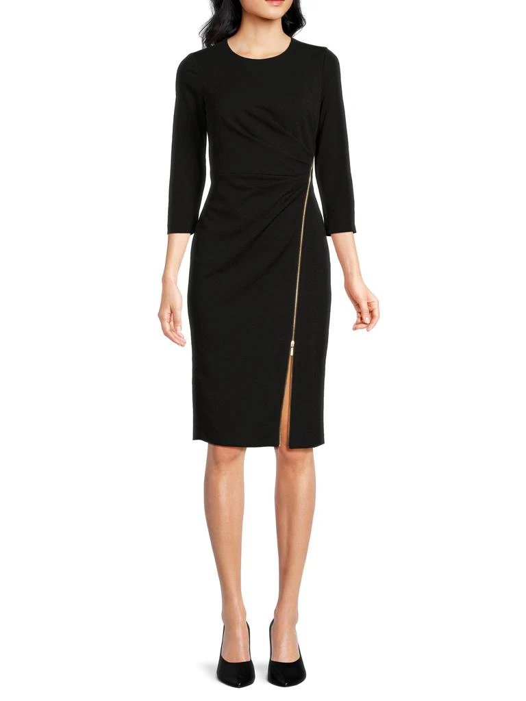 Calvin Klein Chain Accent Knee Length Sheath Dress