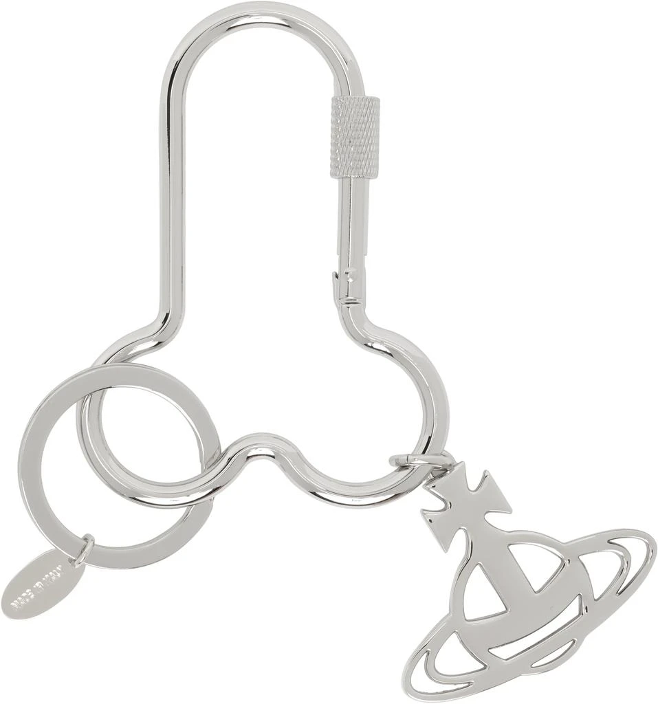 Vivienne Westwood Silver Penis Carabiner Keychain 2