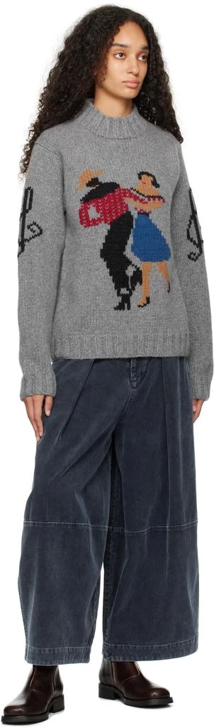 YMC YOU MUST CREATE Gray Bluto Sweater 4