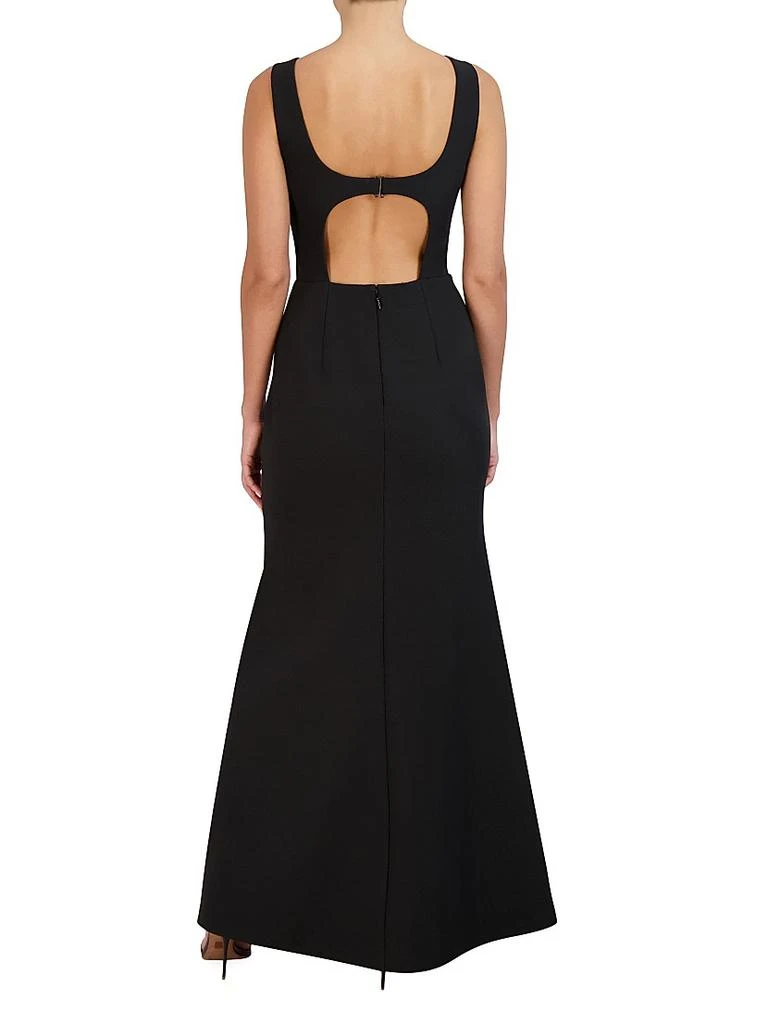 BCBG V-Neck Mermaid Floor-Length Gown 5