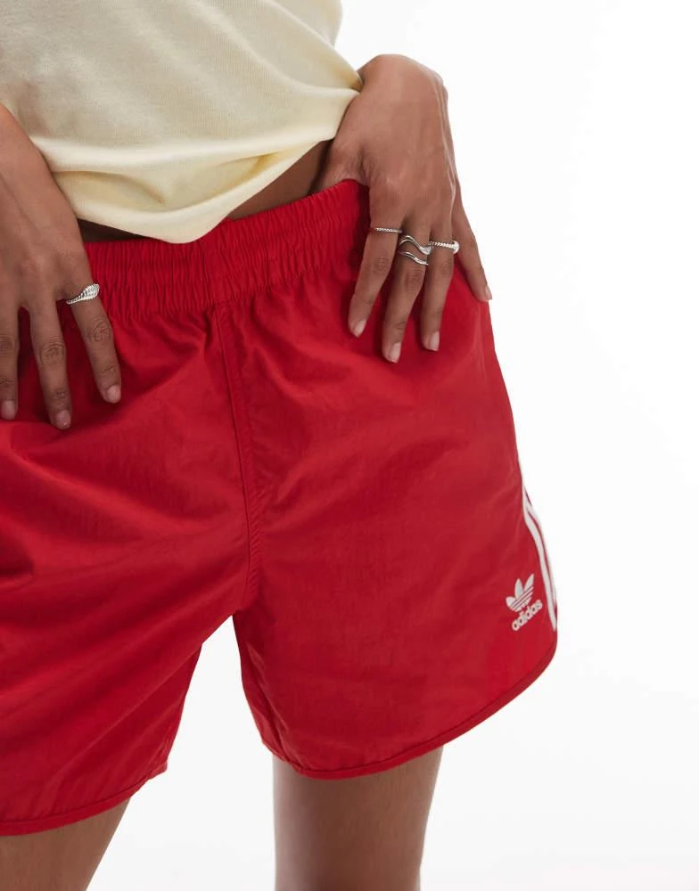 Adidas adidas Originals Adicolor sprinter shorts in red 4