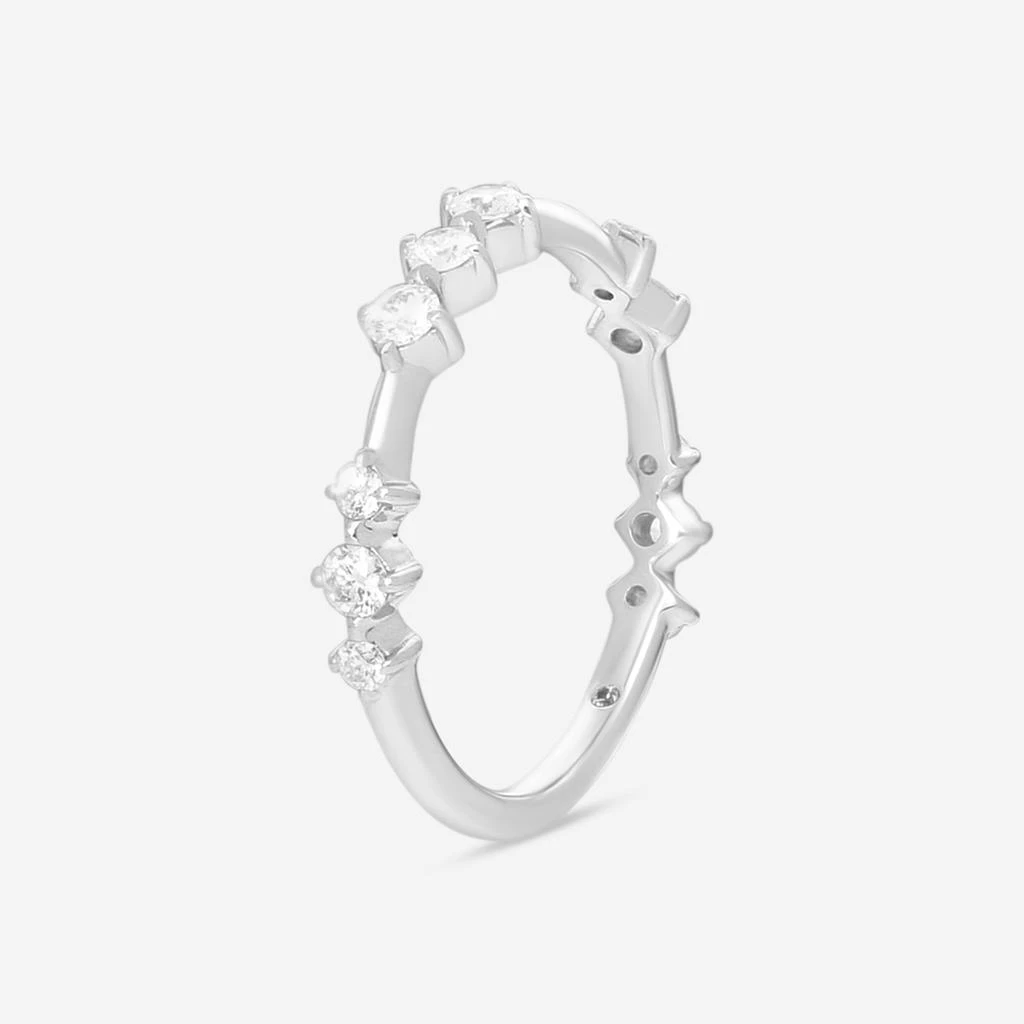 Hearts On Fire Hearts On Fire Love Code 18K White Gold Band Ring Sz. 6.5 HP-HBA75648W-C-copy 2