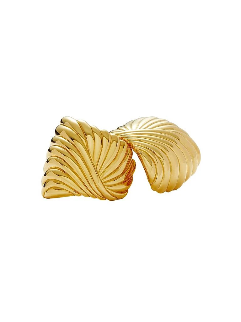 Missoma 18K-Gold-Plated Ridged Stud Earrings 6