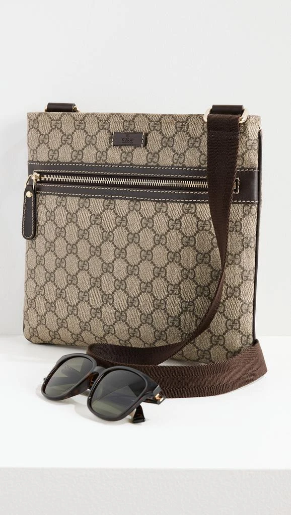 Shopbop Archive Gucci Messenger Crossbody Bag, GG Supreme Canvas 2