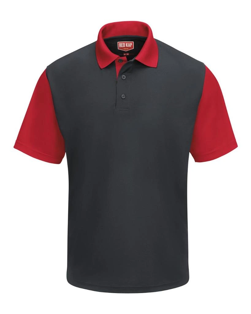 Red Kap Short Sleeve Performance Knit Color-Block Polo 9