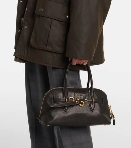 Miu Miu Aventure leather tote bag 6