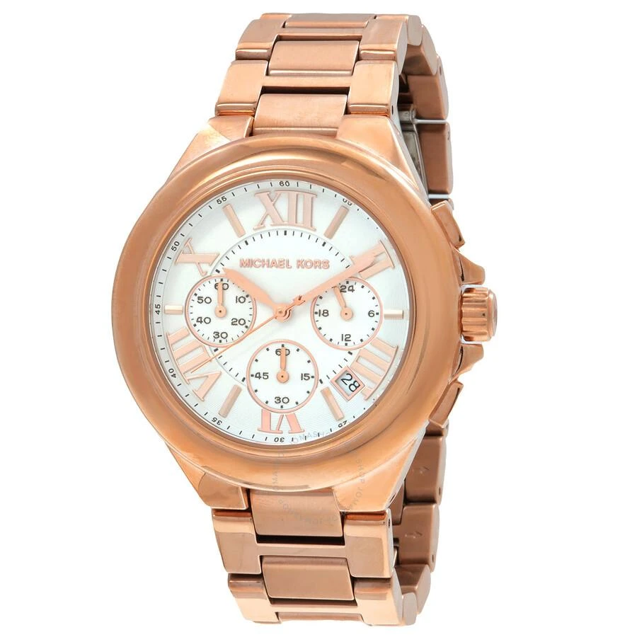 Michael Kors Oversized Camille Chronograph Quartz White Dial Ladies Watch MK7271 1