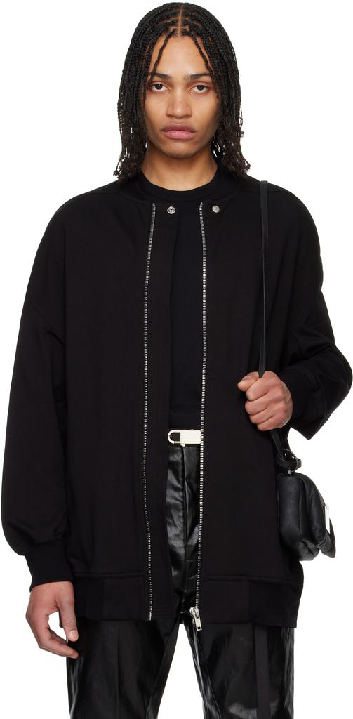 Rick Owens Black Hollywood Jumbo Flight Bomber Jacket