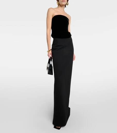 WARDROBE.NYC Velvet tube top 2