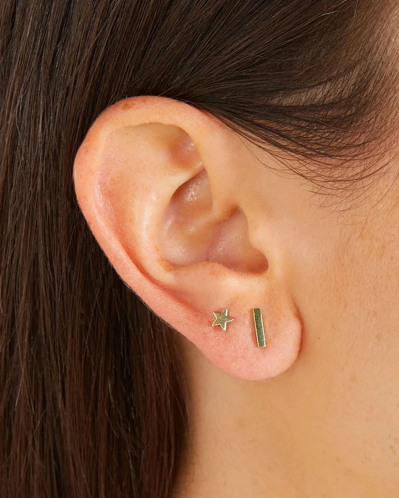 Jennifer Meyer 18k Bar Stud Earrings 2