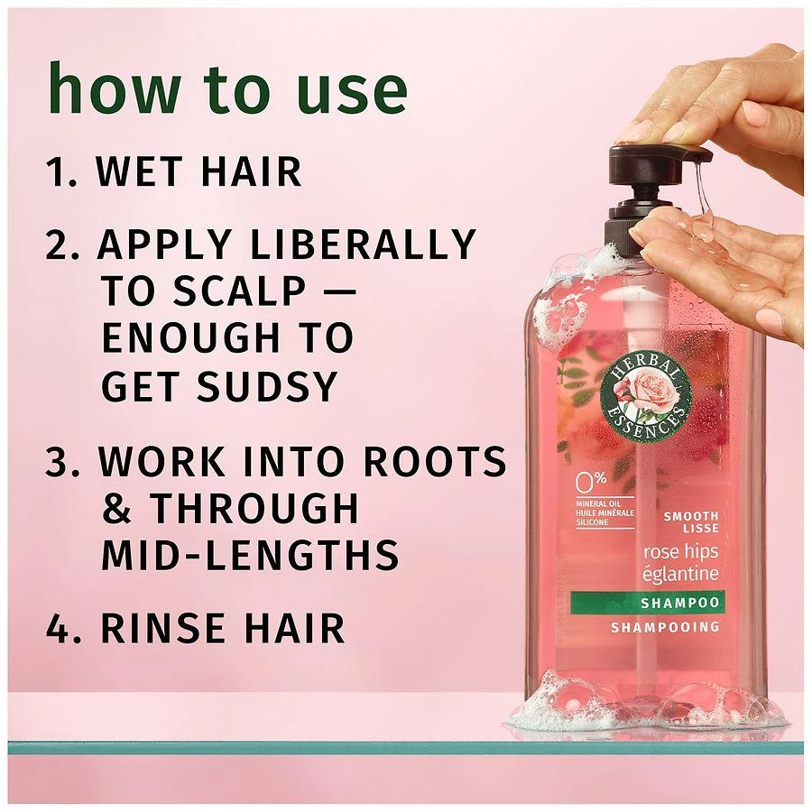 Herbal Essences Smooth Shampoo Luscious Floral Bouquet with Rose Petal 2