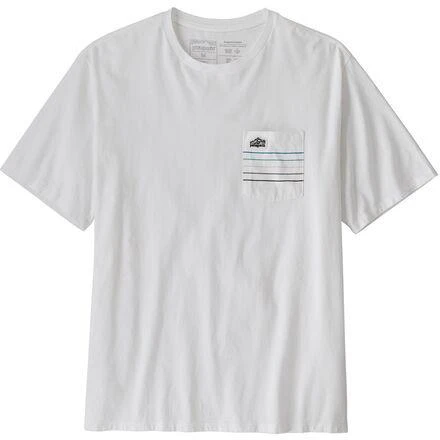Patagonia Line Logo Ridge Stripe Organic Pocket T-Shirt - Men's 5