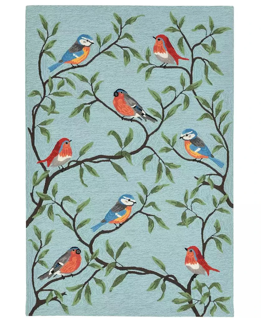 Liora Manne
 Ravella 2270 Birds On Branches Blue 7
6" x 9
6" Indoor/Outdoor Area Rug