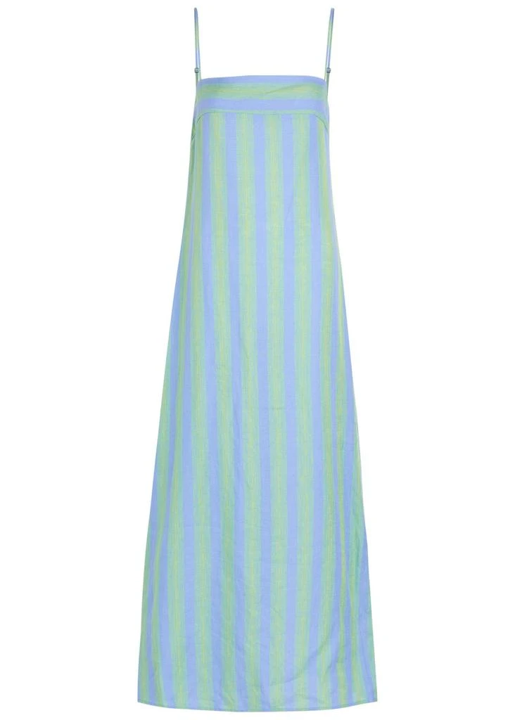 Staud Laura striped linen midi dress - Dresses & Skirts - Save Extra 15%  OFF On $1 - BeyondStyle