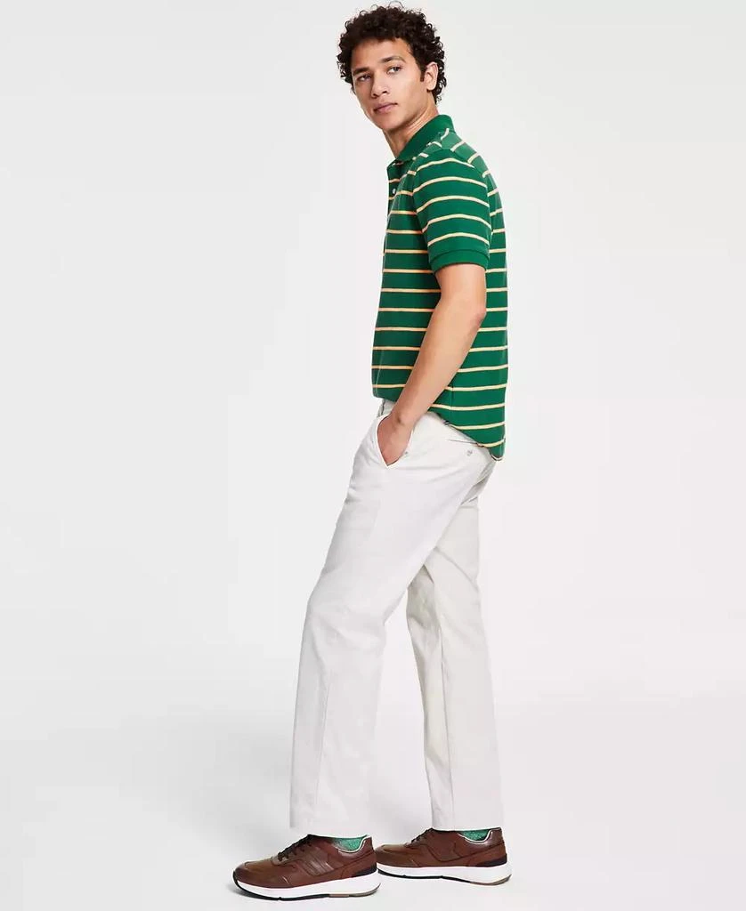 Nautica Men's Classic-Fit Stretch Solid Flat-Front Chino Deck Pants 3