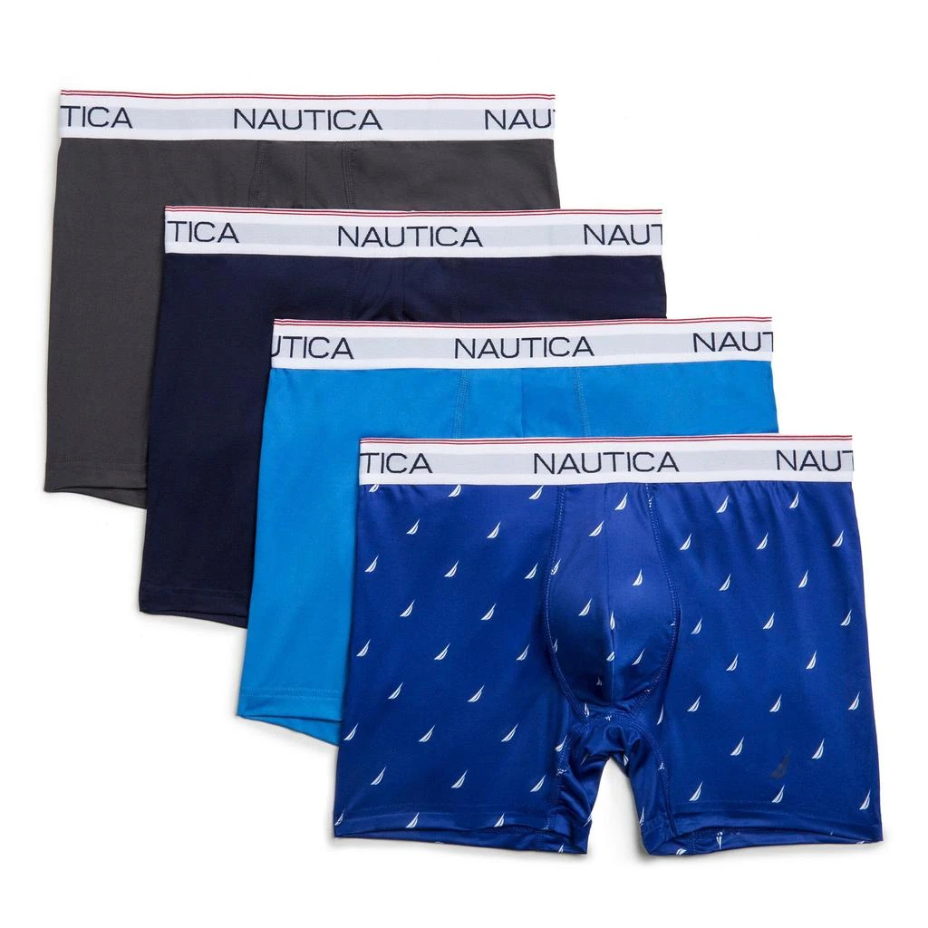 Nautica Mens Stretch Performance Boxer Briefs, 4-Pack 6