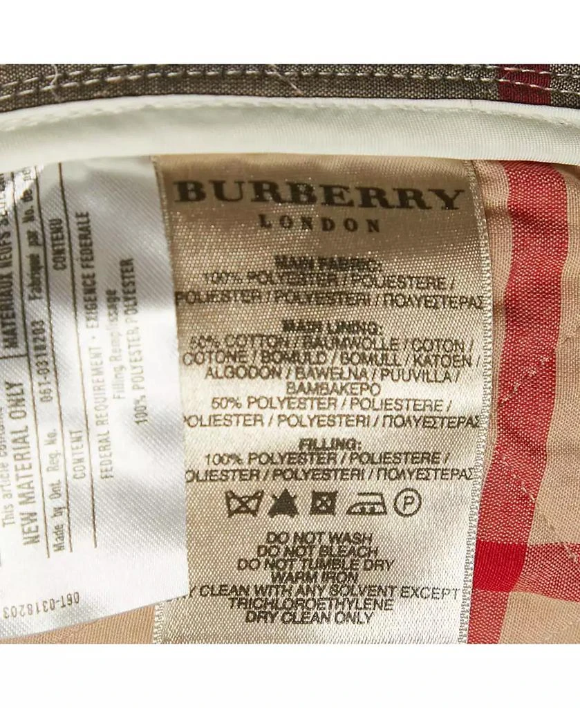 Pre-Owned Burberry Women
s Brit White Synthetic Quilted Button Front Jacket 6