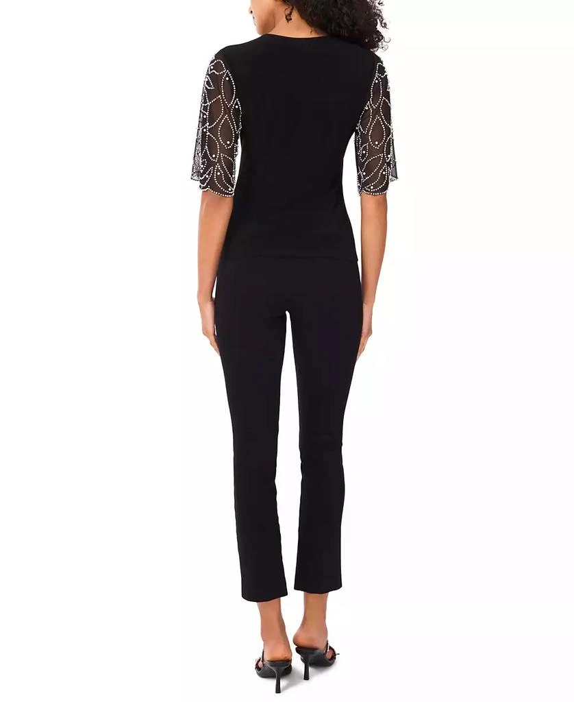 MSK Women's V-Neck Short-Sleeve Top 4