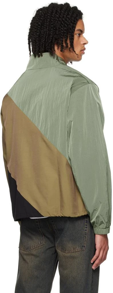 WYNN HAMLYN Khaki & Tan Chevron Bungy Jacket 3