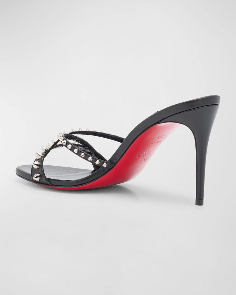 Christian Louboutin Tatoosh Spikes Red Sole Slide Sandals 5