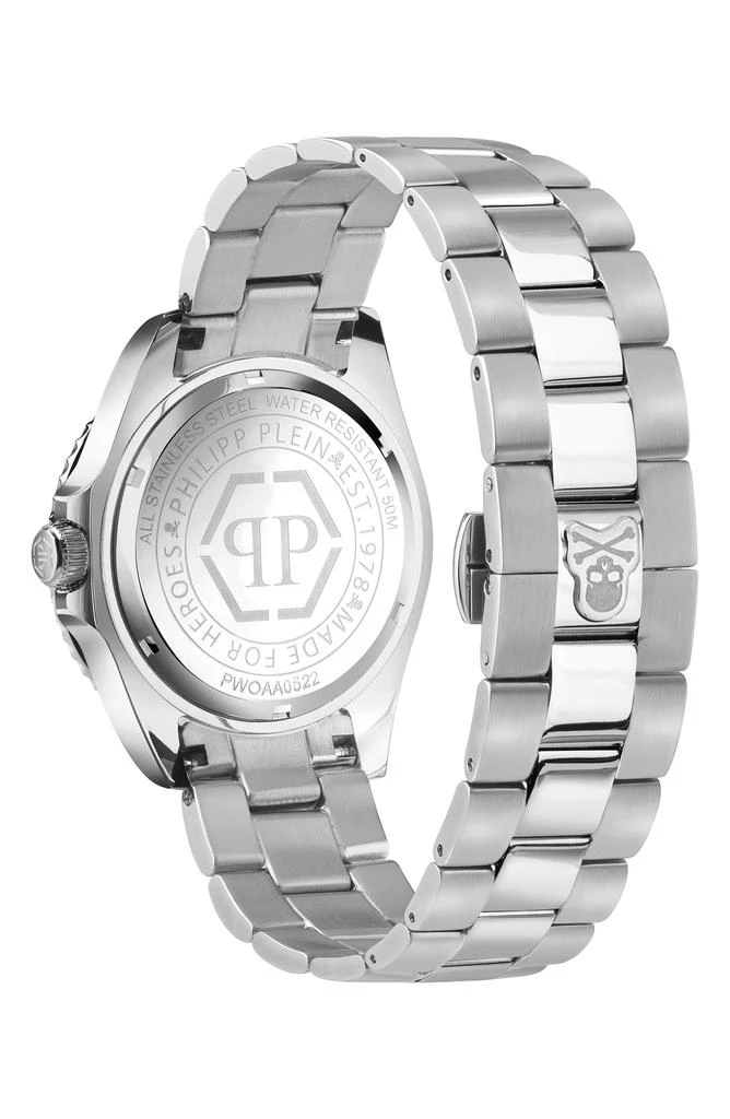 Philipp Plein The $kull Carbon Fiber Dial Bracelet Watch, 44mm 3