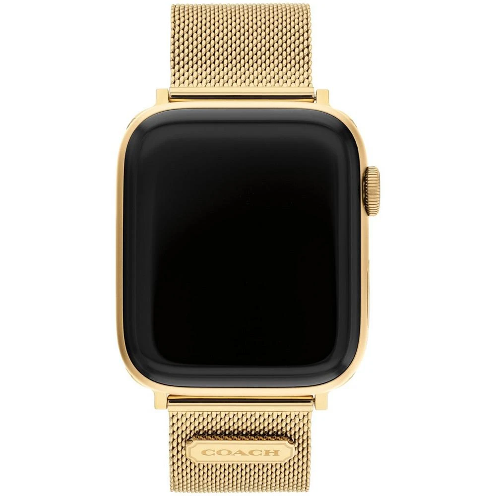 COACH Gold-Tone Mesh Bracelet for Apple Watch® 42/44/45mm 1