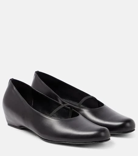 The Row Marion leather ballet flats 1