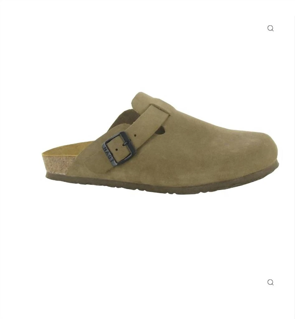 Naot Men's Spring Clog In Taupe Suede 1