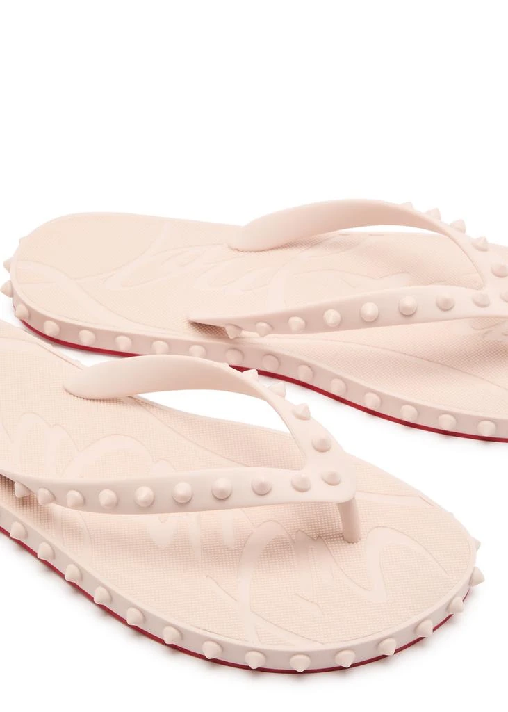 Christian Louboutin Super Loubi studded rubber flip flops 3