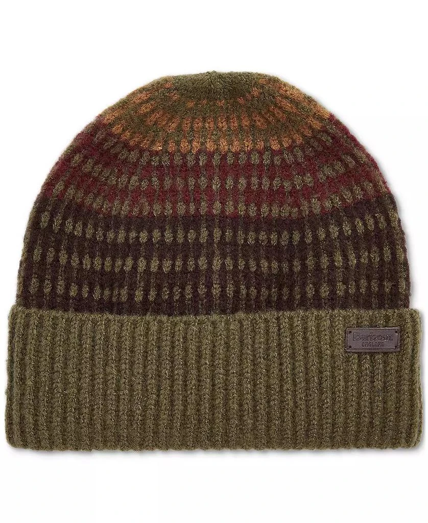 Barbour Men's Branton Stripe Beanie Scarf Set Hats