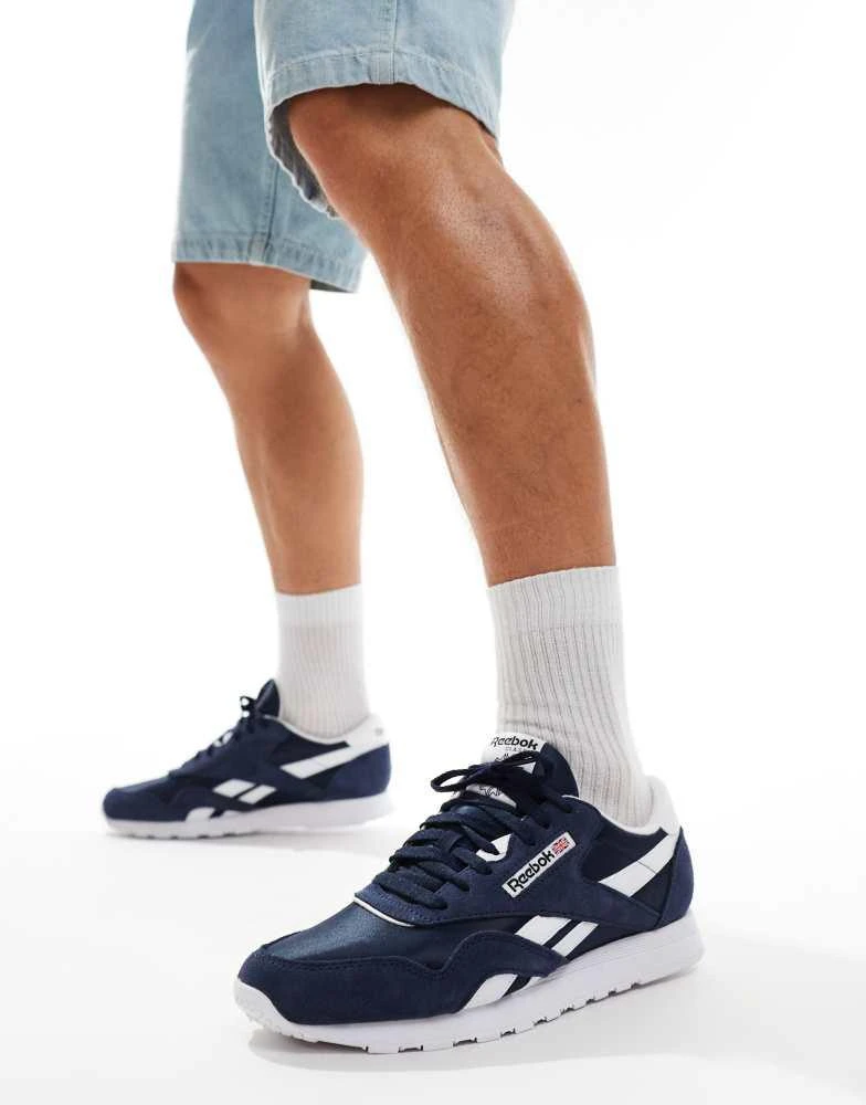 Reebok Reebok Classic Nylon trainers in navy 1