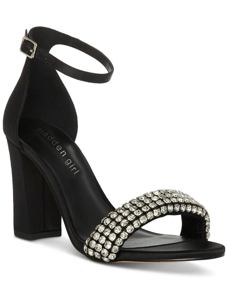 Madden Girl Bella Womens Satin Rhinestone Heels 2