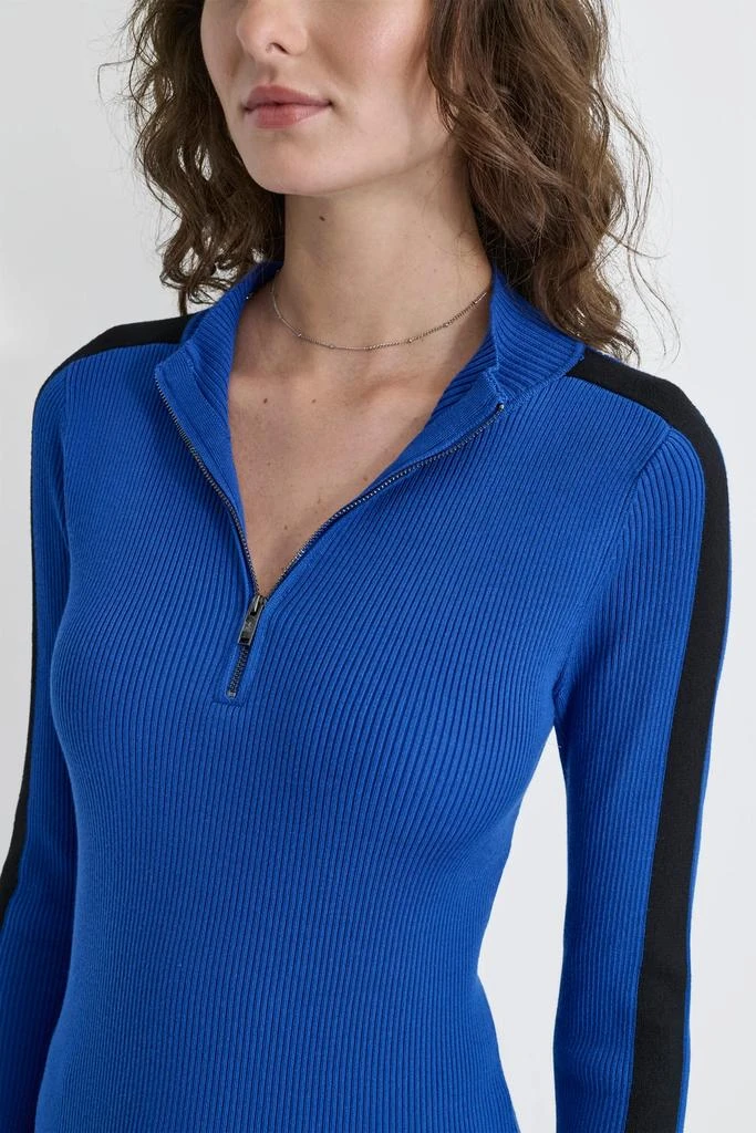 DKNY HALF ZIP LOGO TAPE SWEATER 6