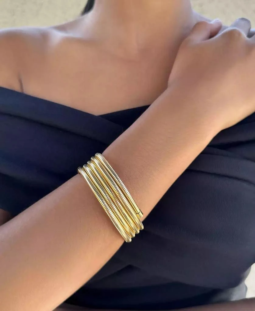 ADORNIA Flexible Coil Stack Bracelet 4