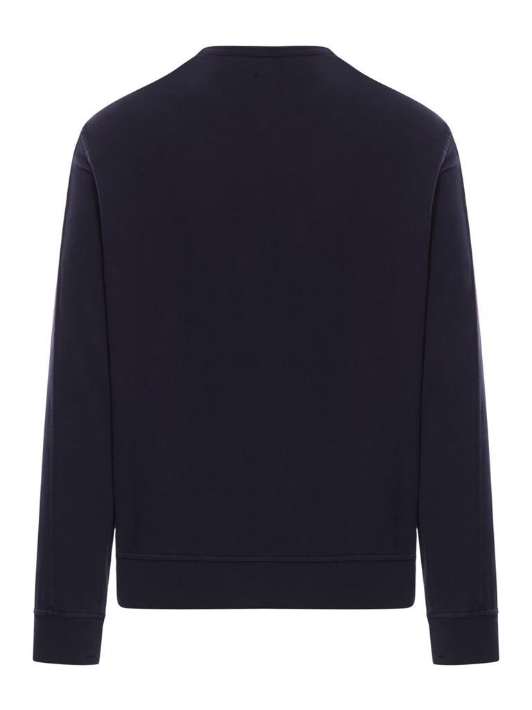 CP Company CREWNECK SWEATSHIRT IN COTTON DIAGONAL RAISED FLEECE LENS