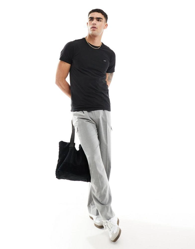 Calvin Klein Calvin Klein stretch slim fit t-shirt in black 3
