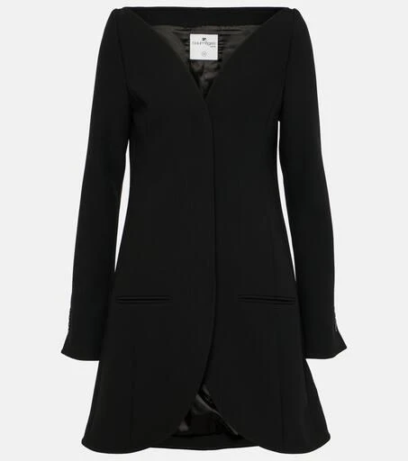 Courrèges Ellipse crêpe coat 1