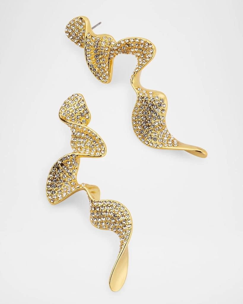 Kenneth Jay Lane Abstract Twist Drop Pierced Earrings 3