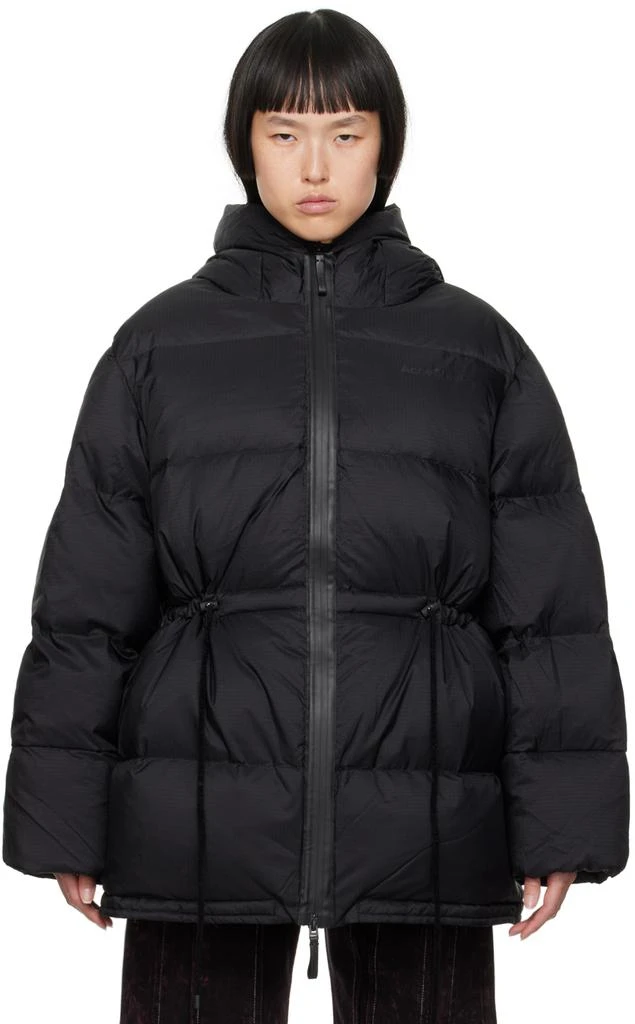 Acne Studios Black Hooded Down Jacket 1