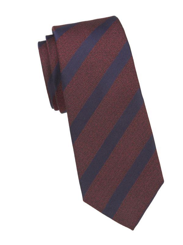 Canali Striped Silk Tie