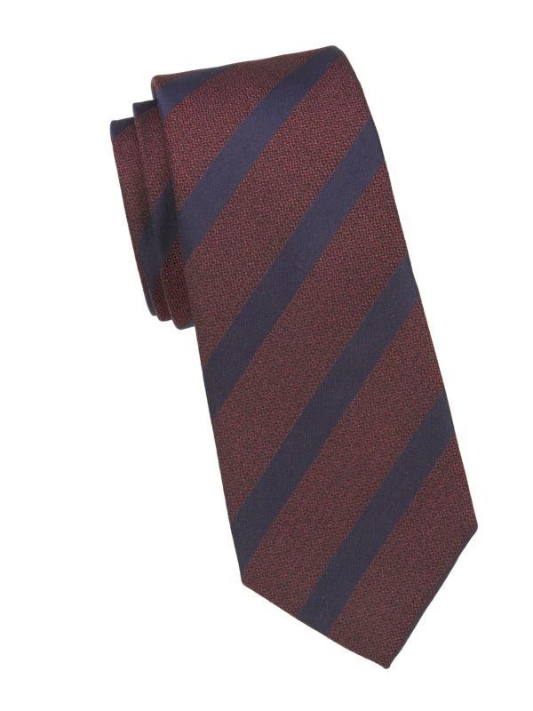 Canali Striped Silk Tie 1