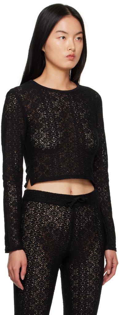Saturdays NYC Black Peii Long Sleeve T-Shirt