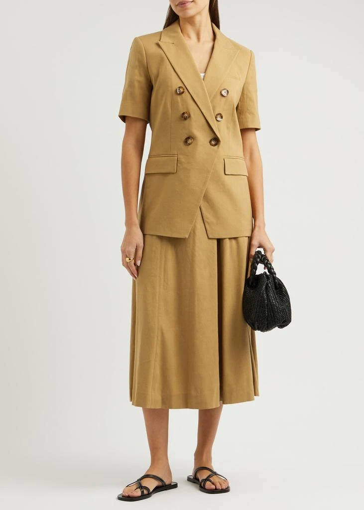 VERONICA BEARD Atwood linen-blend Dickey blazer 4