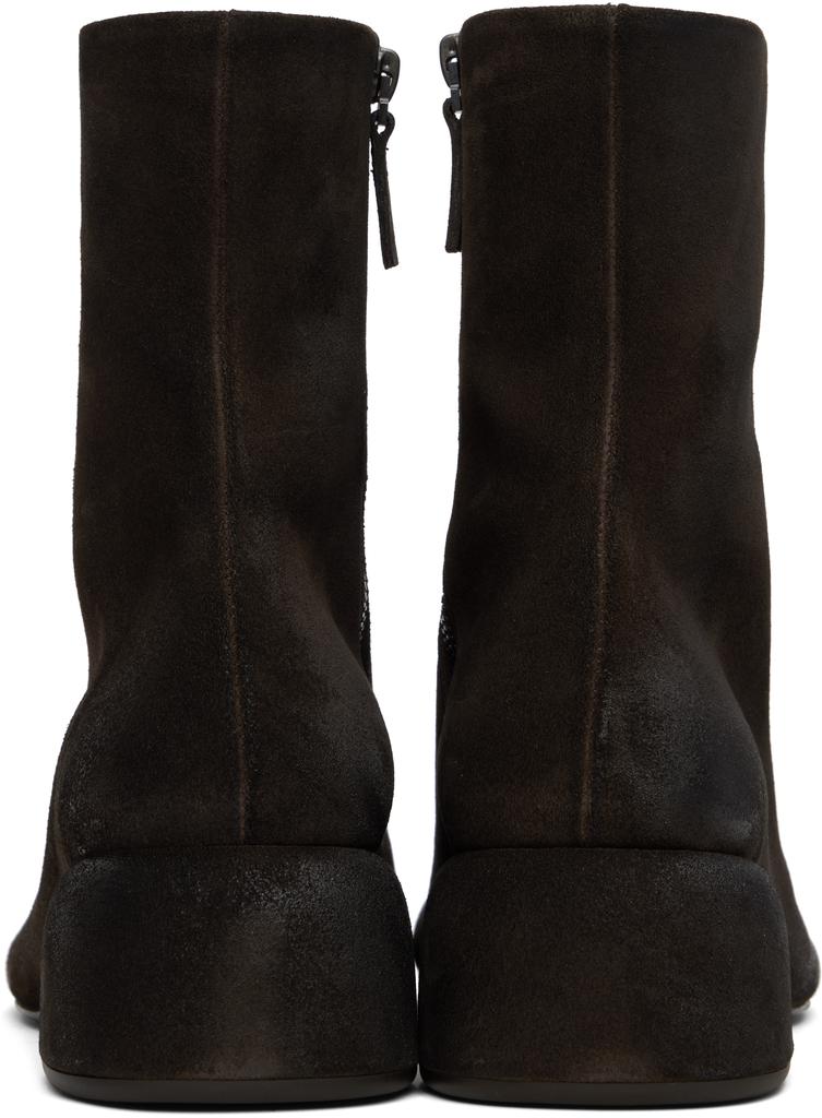 Marsèll Brown Basata Suede Ankle Boots