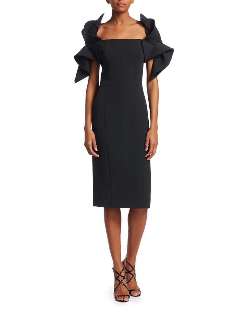 Badgley Mischka Origami Sleeve Dress 2
