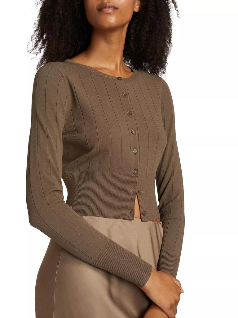 Jenni Kayne Finley Rib-Knit Crop Cardigan 6