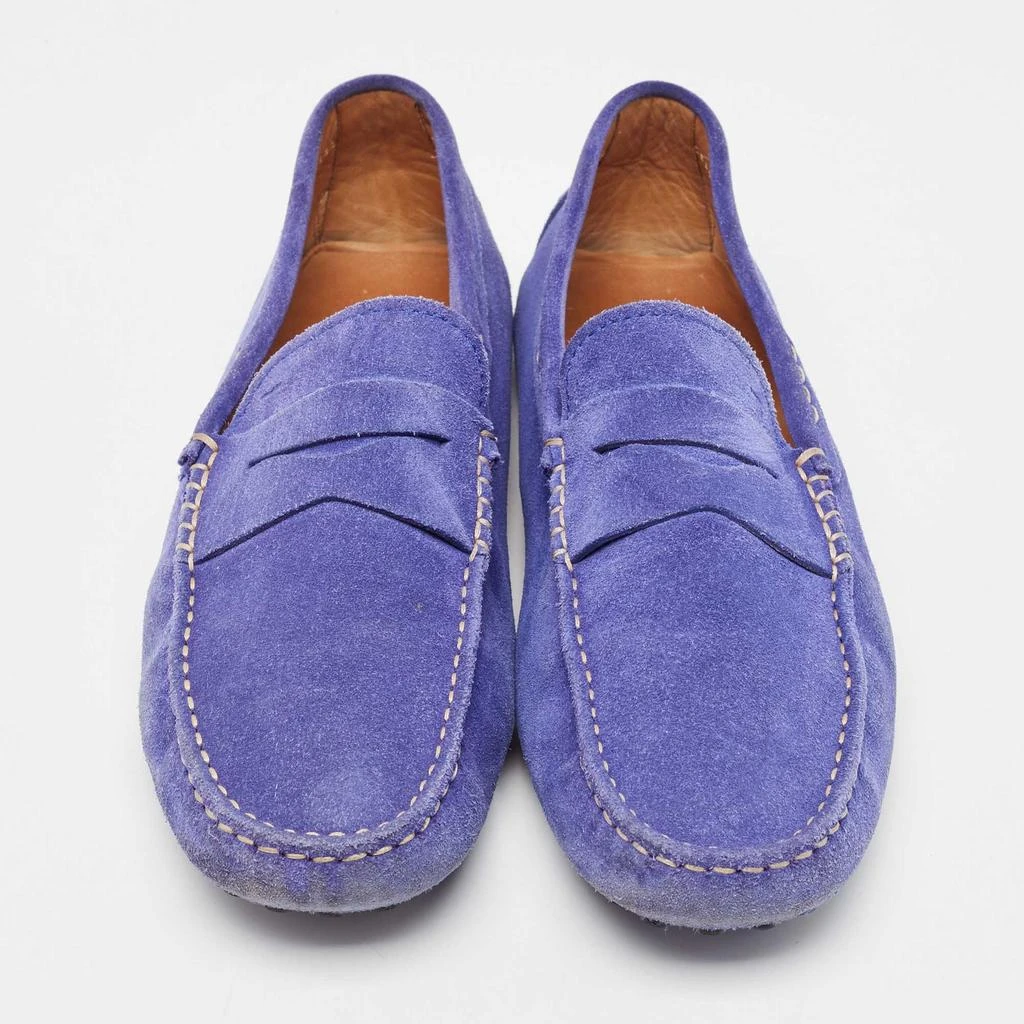 Tod's Tod's Cobalt Blue Suede Penny Loafers Size 41.5 3