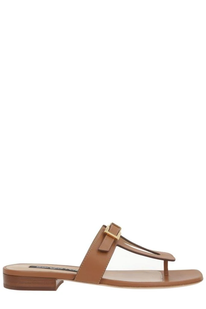 Sergio Rossi Sergio Rossi Square Toe Thong Sandals 1