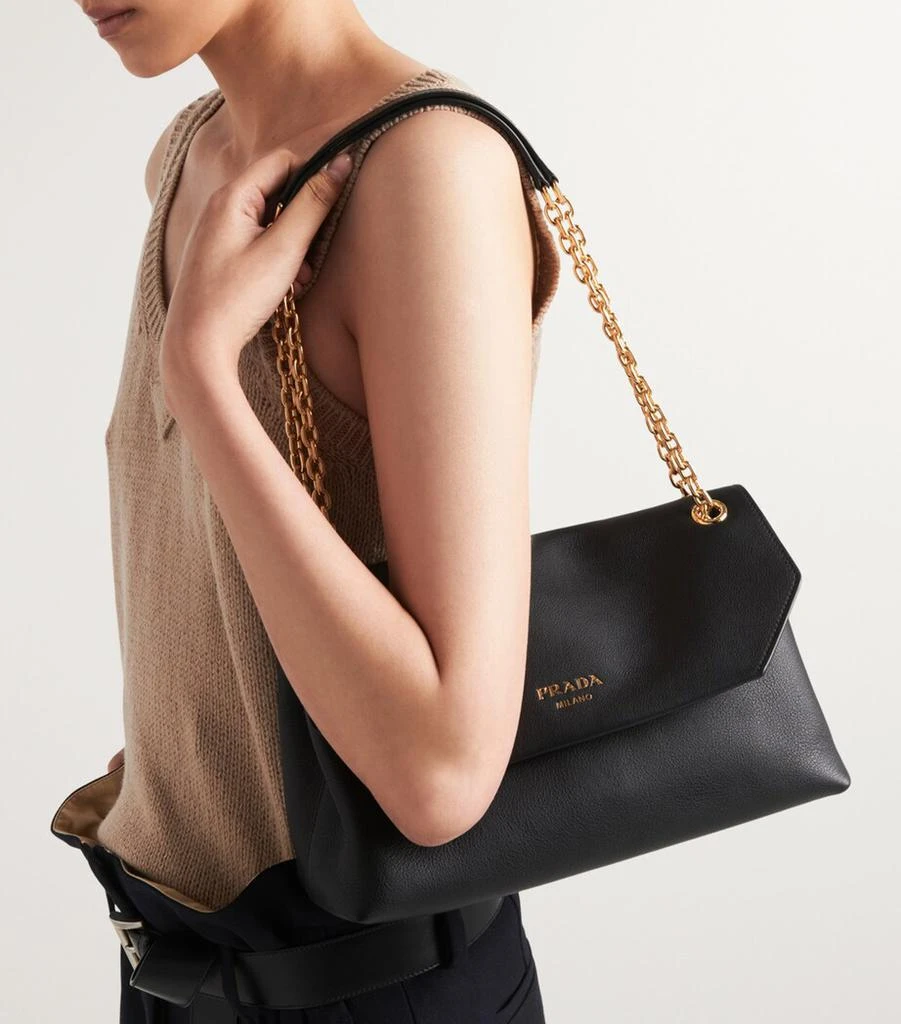 Prada Medium Leather Shoulder Bag 2